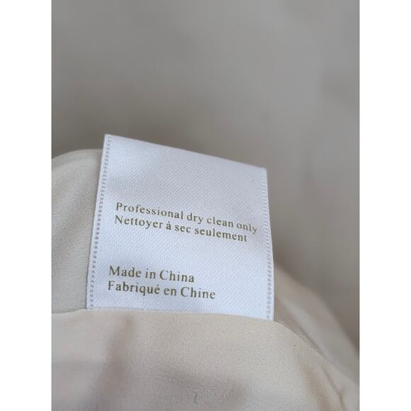 Marchesa Notte Embroidered Tulle Mini Dress Blue White US Size 10 Cocktail Party - Picture 7 of 8